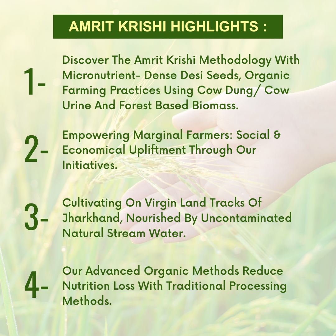 Amrit Krishi 100% Desi Kali Banga Basmati Rice (1Kg)