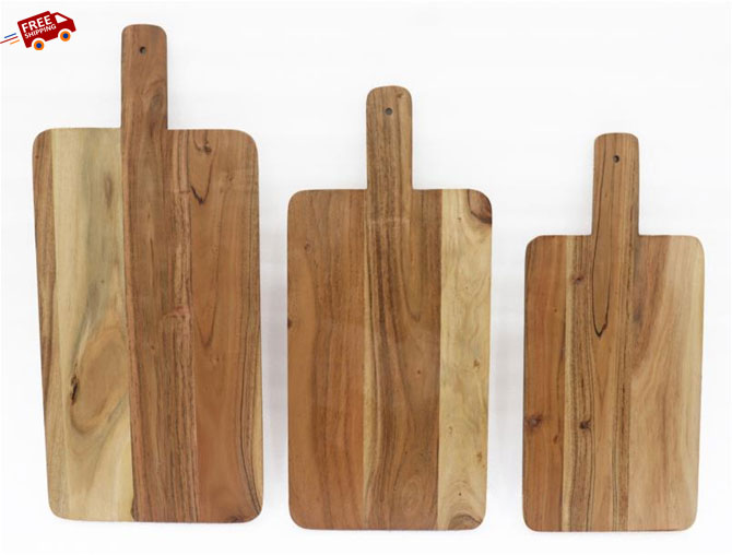 Unique Wooden Chopping Board - Set of 3 (AF-36976) | Book Bargain Buy