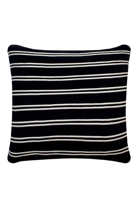 Black & Ivory Knitted Cushion Cover | Book Bargain Buy