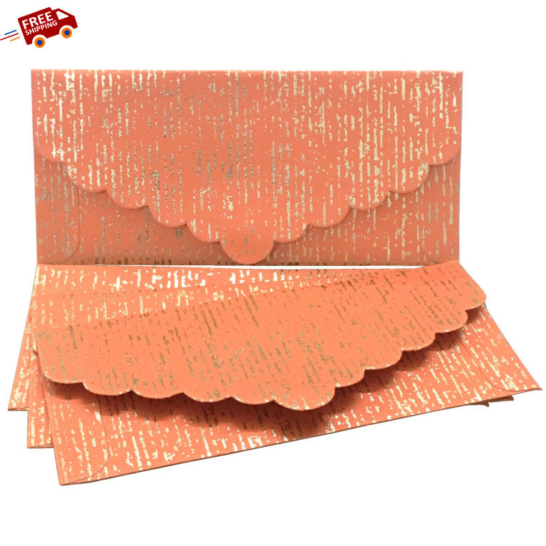 Handmade Scallop Envelope (Pack of 5)- Book Bargain Buy