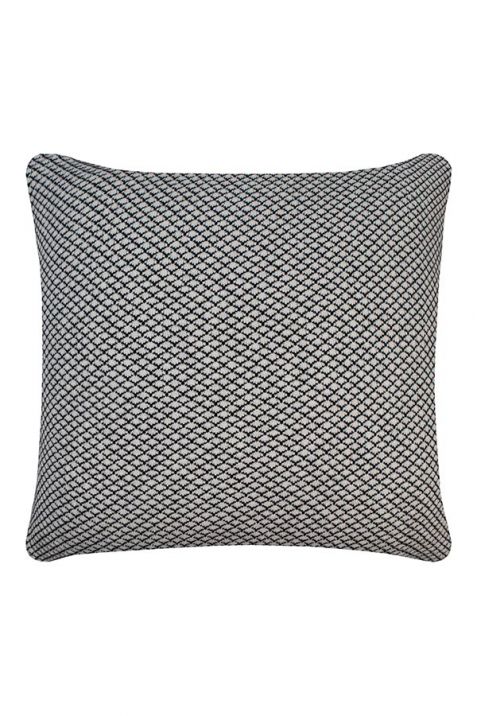 Ivory & Grey Knitted Cushion Cover