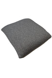 Ivory & Grey Knitted Cushion Cover
