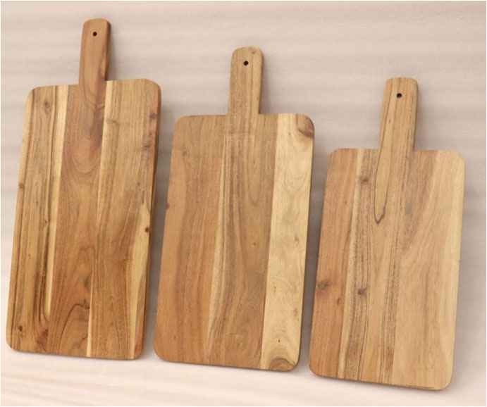 Unique Wooden Chopping Board - Set of 3 (AF-36956) | Book Bargain Buy