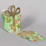 Charbagh & Green Handmade Paper Flower Shape Bag (Set of 2) | Book Bargain Buy