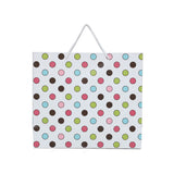 SHUBAN Polka dots white Paper Bag for Gifting, Weddings, Anniversary, Birthday, Holiday Presents (27 X 30.5 X 12 CM ) - Set of 5 | Book Bargain Buy