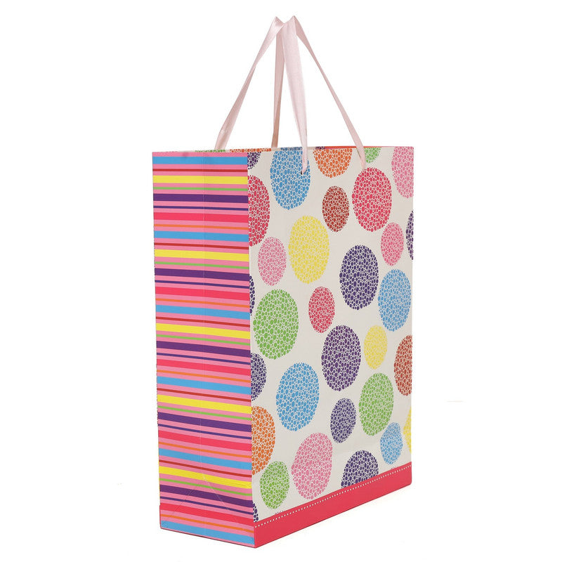 Shuban daffodil theme Paper Bag for Gifting, Weddings, Anniversary, Birthday, Holiday Presents (32 X 25 X 10 CM ) - Set of 5 | Book Bargain Buy