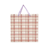 Shuban Checkbox Paper Bag for Gifting, Weddings, Anniversary, Birthday, Holiday Presents (27 X 27 X 16 CM ) - Set of 5 | Book Bargain Buy