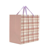 Shuban Checkbox Paper Bag for Gifting, Weddings, Anniversary, Birthday, Holiday Presents (27 X 27 X 16 CM ) - Set of 5 | Book Bargain Buy