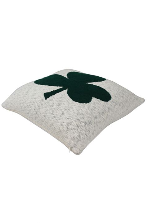 Green Flower Cotton Knitted Cushion Cover | Book Bargain Buy