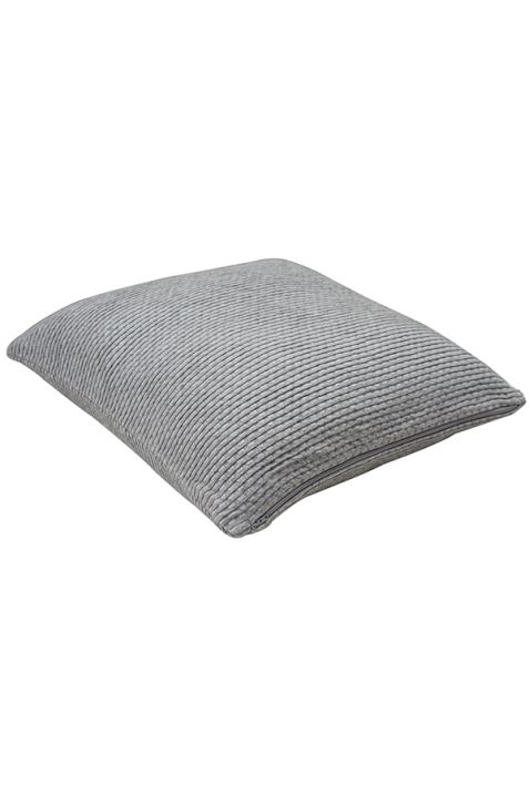Grey Cotton Knitted Cushion Cover | Book Bargain Buy