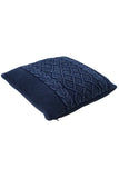Blue Cotton Knitted Cushion Cover | Book Bargain Buy