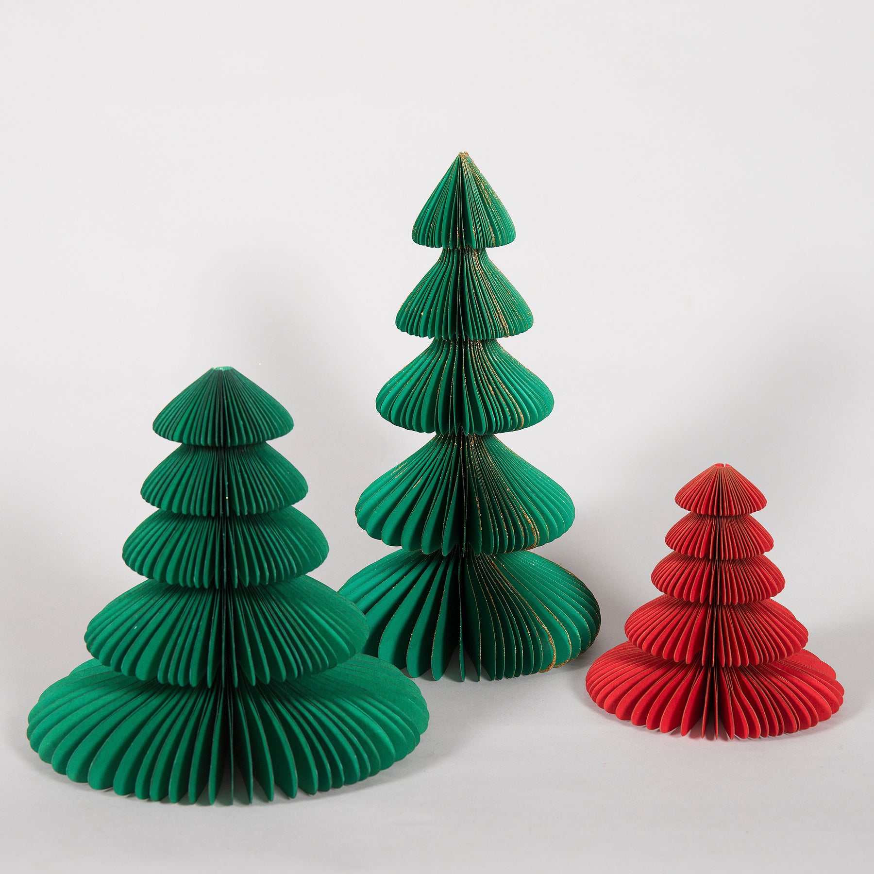 Green Color Handmade Paper Christmas Tree | Book Bargain Buy
