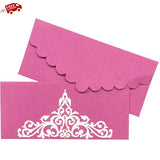 Handmade Scallop Envelope with Laser Cut (Pack of 5)-Book Bargain Buy