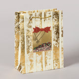 Sequence Gold & Off White Color Handmade Paper Shaped Bag (Set of 2) | Book Bargain Buy