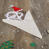 Single in Embossed Off White Handmade Paper Christmas Stars | Book Bargain Buy
