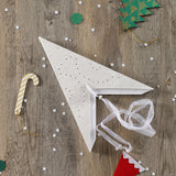 Single in Embossed Off White Handmade Paper Christmas Stars | Book Bargain Buy