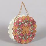 Medallion & Multicolor Handmade Paper Flower Shape Bag (Set of 2) | Book Bargain Buy