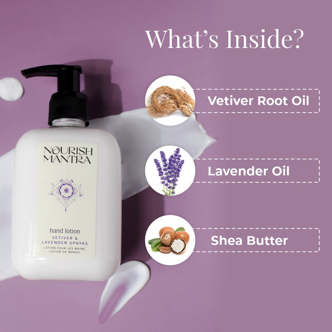 Vetiver And Lavender Upayas Hand Lotion | Book Bargain Buy