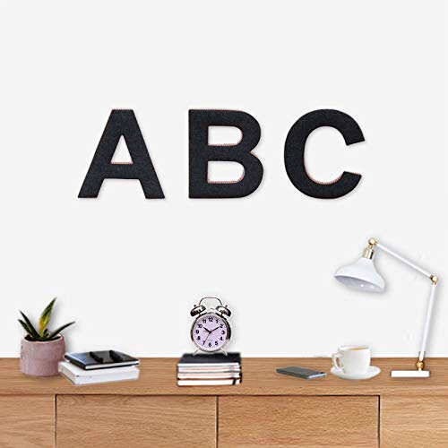 Treasure Hunt® Fabric Wall Hanging Table Top Alphabet Letter for Home Bedroom Wedding Birthday Party Decor (T-Letter)