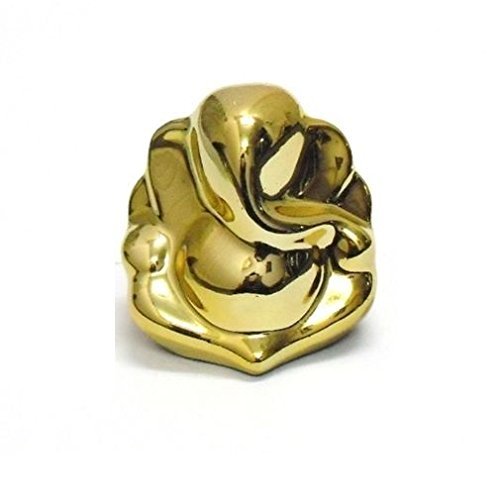 Ceramic Gold Plated Lord Ganesha Statue