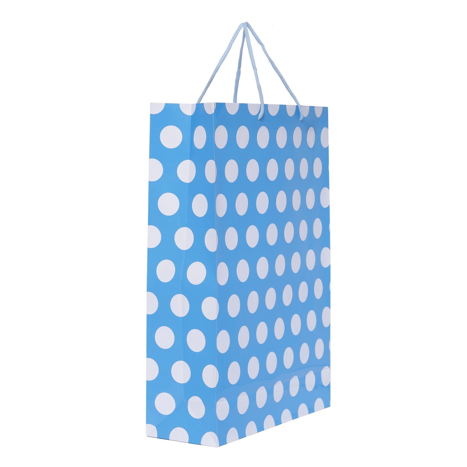 SHUBAN Polka dots Paper Bag for Gifting, Weddings, Anniversary, Birthday, Holiday Presents (44 X 32 X 11 CM ) - Set of 5 | Book Bargain Buy