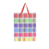 Shuban Checkbox Paper Bag for Gifting, Weddings, Anniversary, Birthday, Holiday Presents (32 X 25 X 10 CM ) - Set of 5 | Book Bargain Buy
