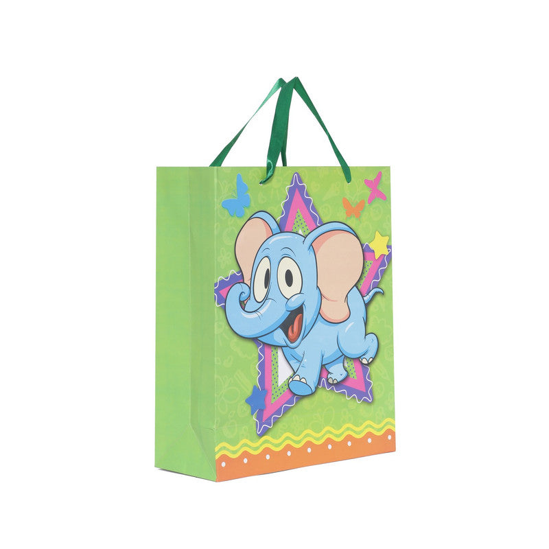 Shuban Birthday Bash Lion Paper Bag for Gifting, Birthday Presents (32 X 26 X 10 CM ) - Set of 5 | Book Bargain Buy