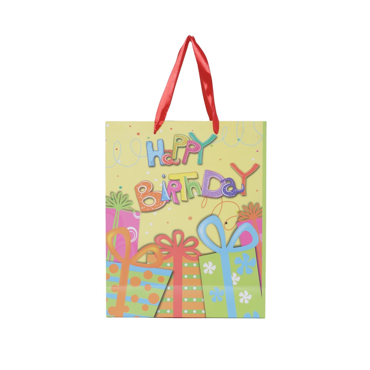 SHUBAN Birthday Paper Bag for Gifting, Birthday Presents (32 X 26 X 10 CM ) - Set of 5 | Book Bargain Buy