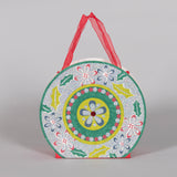 Merry Christmas Red & Green Handmade Paper Flower Shape Bag (Set of 2) | Book Bargain Buy