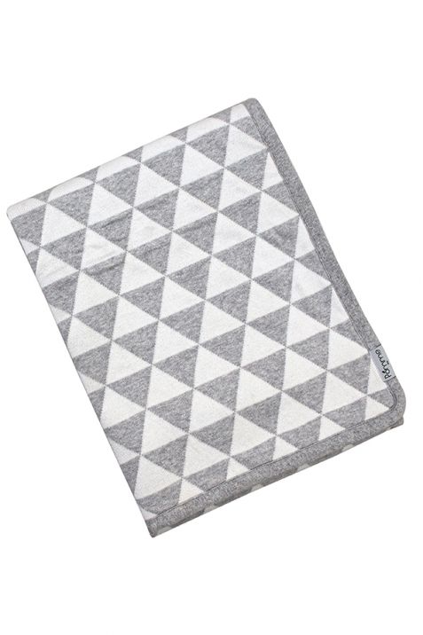 Cotton Knitted Rug White and Diamond Check | Book Bargain Buy