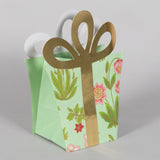 Charbagh & Green Handmade Paper Flower Shape Bag (Set of 2) | Book Bargain Buy