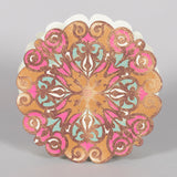 Medallion & Multicolor Handmade Paper Flower Shape Bag (Set of 2)