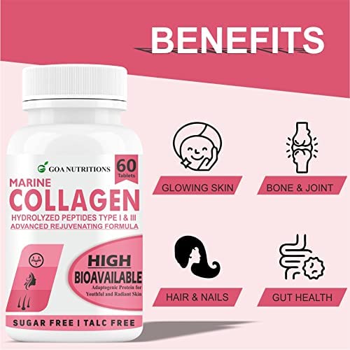 Goa Nutritions Collagen Supplement - 60 Tablets | Book Bargain Buy