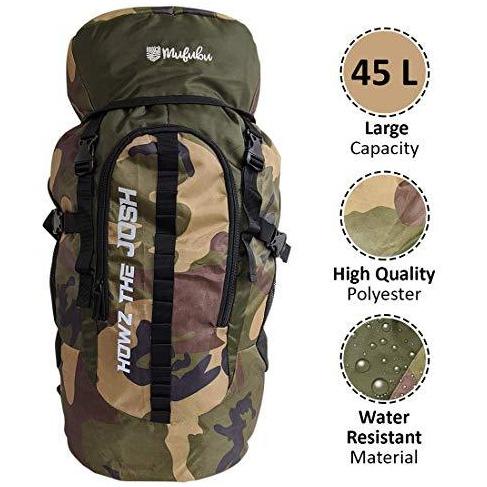 Camouflage 45 Ltr Army Green Rucksack Bag-Book Bargain Buy