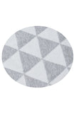 Cotton Knitted Rug White and Diamond Check | Book Bargain Buy