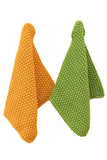 Knitted Pot Holder for Kitchen/Dining Table Set of 2 Colors (Chilli Green, Yellow) | Book Bargain Buy
