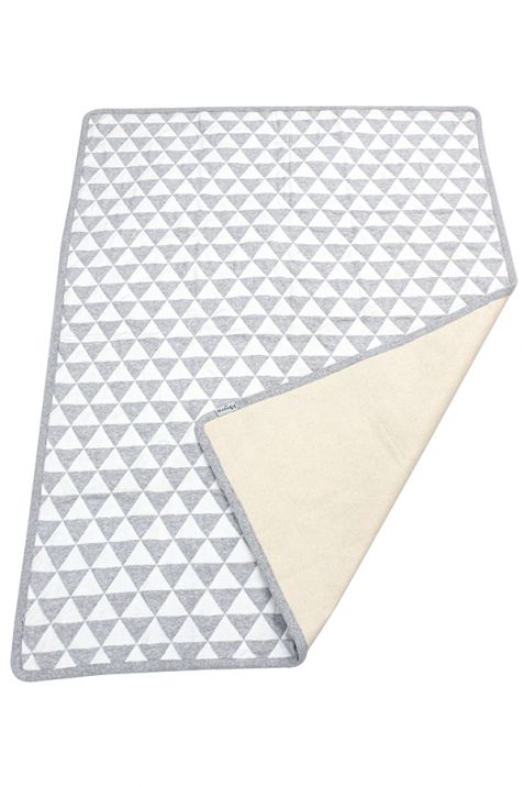 Light Grey and White Diamond Check Cotton Knitted Bedrest | Book Bargain Buy
