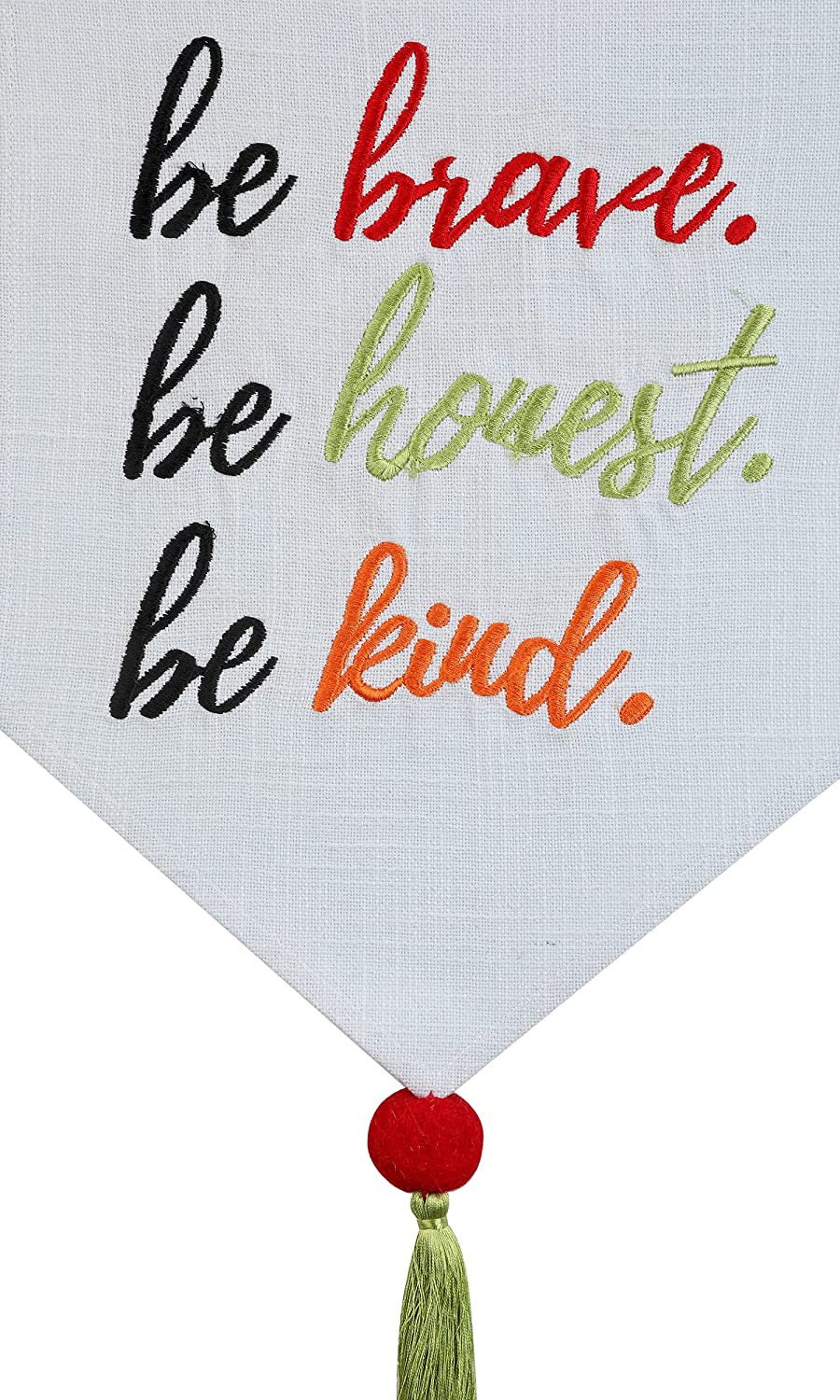 Treasure Hunt® Fabric 'BE Brave BE Honest BE Kind' Wall Hangings for Home Decoration Banner | Book Bargain Buy