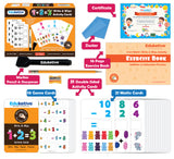 Combo of 4 - Write & Wipe Activity (123 Numbers + ABC Letters + Maths + Words)