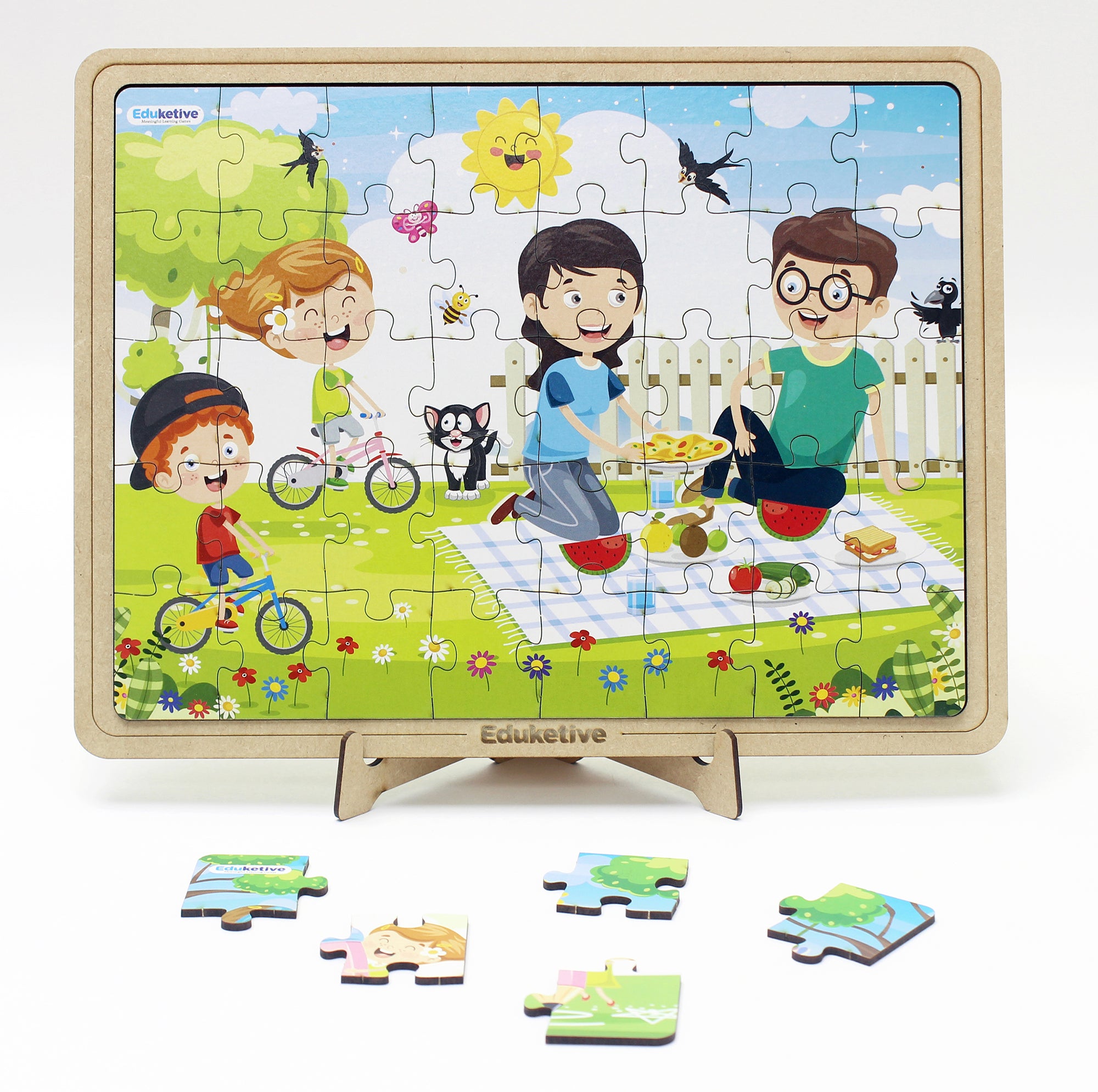 Back to School & Family Time - Combo of 2 - Decorative Jigsaw Puzzle Set | Book Bargain Buy