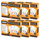 1+2=3 Maths - Pack of 6 - Write & Wipe Activity - Birthday Party Return Gift Pack | Book Bargain Buy