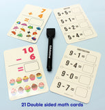 1+2=3 Maths - Pack of 6 - Write & Wipe Activity - Birthday Party Return Gift Pack | Book Bargain Buy