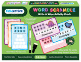 Word Scramble - Pack of 6 - Write & Wipe Activity - Birthday Party Return Gift Pack | Book Bargain Buy