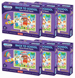 Back to School - Pack of 6 - Decorative Jigsaw Puzzles - Birthday Return Gift Pack | Book Bargain Buy
