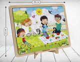 Family Time - Pack of 6 - Decorative Jigsaw Puzzles - Birthday Return Gift Pack