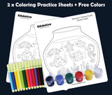 Aquarium - Pack of 6 - Decorative Coloring Puzzles - Birthday Return Gift Pack | Book Bargain Buy