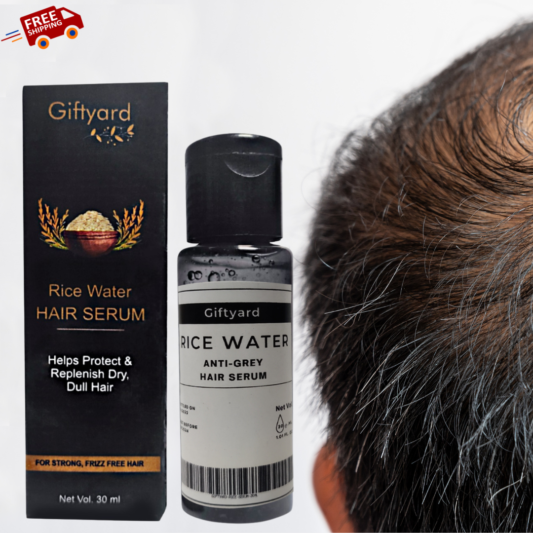 Giftyard Premium Rapid Fermented Rice Water Anti-Grey Hair Serum | Book Bargain Buy