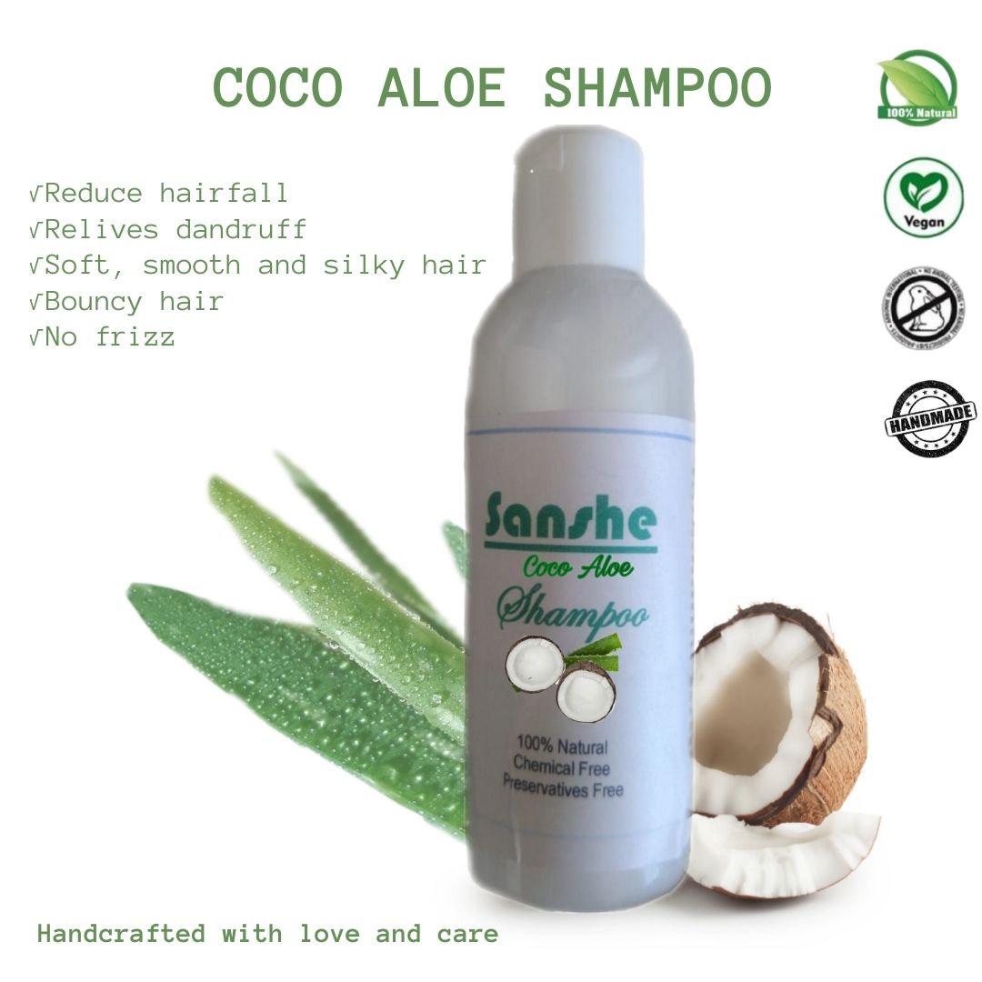Coco Aloe Shampoo, Hair Specialist, SLS and Paraben Free (100ml) | Book Bargain Buy