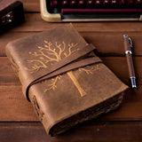 Embossed Leather Journal with Antique Handmade Paper | Book Bargain Buy
