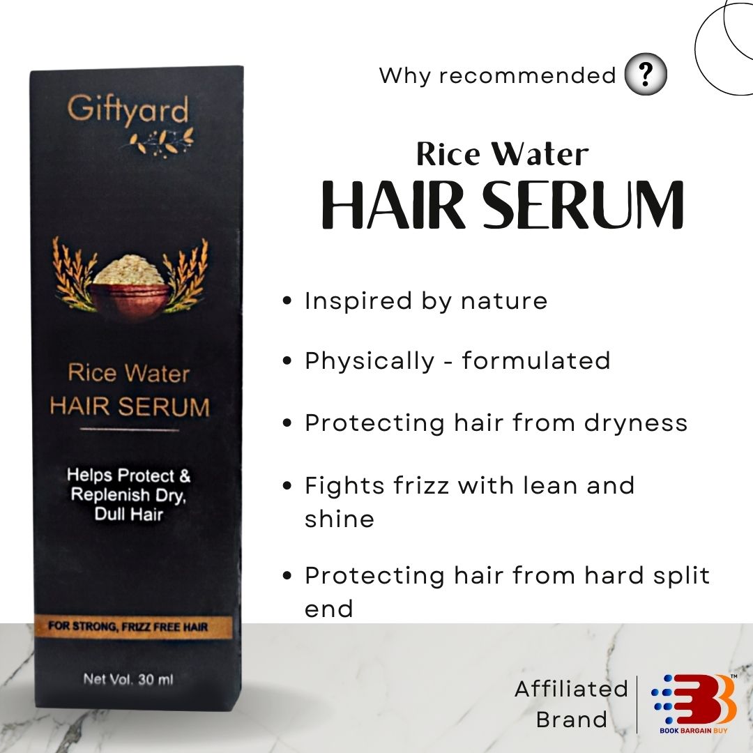 Premium Rapid Fermented Rice Water Serum For Hair Growth | Book Bargain Buy